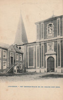 Zonhoven : Het Gemeentehuis En De Ingang Der Kerk --- 1903 - Zonhoven