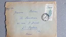 COVERS LETTRE PAR AVION POLOGNE POUR FRANCE AFF RECTO VERSO - Andere & Zonder Classificatie