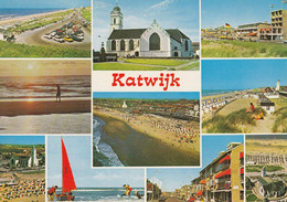 Katwijk, Tien Foto's, Rechts Boven Autobus NZH - Katwijk (aan Zee)