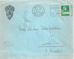 Motiv Brief  "Berner Männerchor"  (Rollenmarke / Klebestelle)         1928 - Rollen