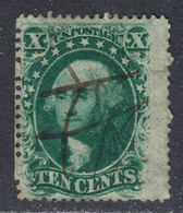 USA 1857-61, Cancelled, No Grill, Type 2, Perf 15.5, Sc 32, SG - Usati