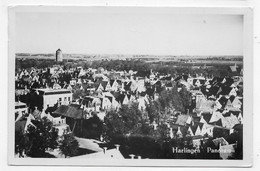 (RECTO / VERSO) HARLINGEN EN 1950 - PANORAMA - BEAU TIMBRE ET CACHET - FORMAT CPA - Harlingen