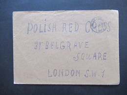 19. Mai 1945 Polish Forces Absender Displaced Persons Camp 46 Gadre Coy Pioner Korps Bla. An: Polish Red Cross London - Cartas & Documentos