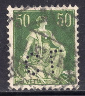 Switzerland 1908 - Perfins "CL" - Gezähnt (perforiert)