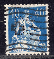 Switzerland 1908 - Perfins "DS" - Gezähnt (perforiert)