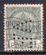 Belgium 1907 - Coat Of Arms - Perfins "VF" - 1909-34