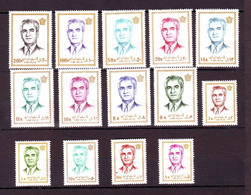 Iran 1972-73  14th  Definitive  Set  MNH - Iran