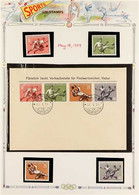 SPORT LIECHTENSTEIN 1954-1998 Collection Of All Different Chiefly Never Hinged Mint Sets, First Day Covers & Cards On Le - Unclassified