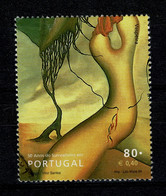 Ref 1463  - Portugal 1999 - 80c - Used Stamp SG 2727 - Surrealism Art - Vespeira - Used Stamps