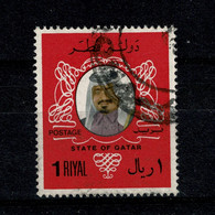 Ref 1463  - Qatar 1979 - 1 Riyal - Used Stamp SG 665 - Shaikh Khalifa - Qatar