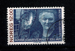 Ref 1463  - Norway 1993 - 12 K Used Stamp - Betzy Kjelsberg - 1st Woman Factory Inspector - Gebruikt