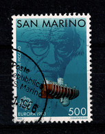 Ref 1463  - San Marino 1983 - Europa CEPT 500 Lire Stamp - Auguste Piccard & Sumarine Ship - Submarines