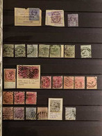 1880's - 1960's POSTMARKS COLLECTION In A Stockbook Of Stamps Selected For A Variety Of Clear Postmarks. Includes: Lagos - Nigeria (...-1960)