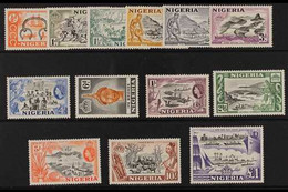1953-58 Pictorials Complete Set, SG 69/80, Never Hinged Mint. (13 Stamps) For More Images, Please Visit Http://www.sanda - Nigeria (...-1960)