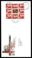 Ref 1464 - GB 1996 - First Day Cover FDC - European Football Prestige Book Pane - 1991-2000 Em. Décimales
