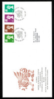 Ref 1464 - GB 1997 - First Day Cover FDC - Wales Regional Definitives 20 - 63 No P - 1991-2000 Em. Décimales