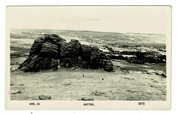 Ref 1465 - Real Photo Postcard - Haytor Dartmoor Devon - Dartmoor