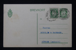 NORVÈGE - Entier Postal + Complément De Kristiana En 1914 Pour Cothen - L 88273 - Ganzsachen