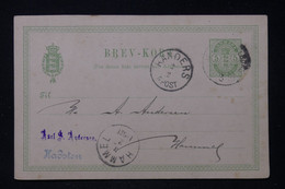 DANEMARK - Entier Postal De Handers Pour Hamel - L 88275 - Entiers Postaux