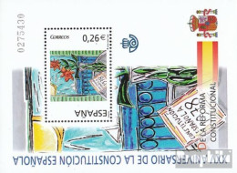 Spanien Block132 Postfrisch 2003 25 Jahre Neue Spanische Verfassung - Blocks & Sheetlets & Panes