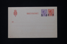 DANEMARK - Entier Postal Surchargé Non Circulé - L 88297 - Entiers Postaux