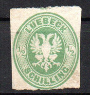 Allemagne Luebeck N° 8 Neuf X MH Cote 100,00€ - Lübeck
