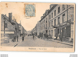 CPA 91 Essonnes Rue De Paris - Essonnes