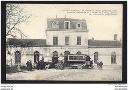 CPA 44 Ancenis La Gare Et Le Autobus  Service Ancenis Ingrandes - Ancenis