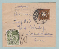 Mooi Document, Kleinformaat, Naar Zwitserland, Saanenmeesen, Hotel Bahnhof,voordrukzegel Helvetia - Other & Unclassified