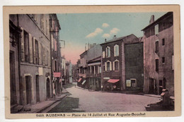 07 : Aubenas : Place Du 14 Juillet Et Rue Auguste-Bouchet - Aubenas