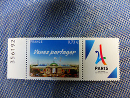 2017 NEUF 1 TIMBRE N° 5144 Venez Partager  PARIS JEUX OLYMPIQUES - 2010-2019