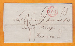 1840 - QV - Lettre Pliée Avec Correspondance En Anglais Et Sa Traduction De Bristol Vers St Peray, Ardèche - White Wine - ...-1840 Prephilately