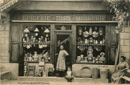 Villars Les Blamont * Devanture épicerie Mercerie PEQUEGNOT * Commerce Magasin * Tissus Chapellerie Faïences - Autres & Non Classés