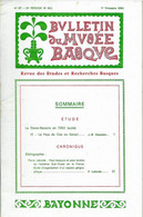 Bulletin Du MUSEE BASQUE N°87 (1°tr.1980) < LA BASSE NAVARRE EN 1350 - LE PAYS DE CIZE Ou GARAZI Etc.../Som/ Sur.scan - Pays Basque