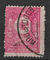 Ottoman Turkey 1905 20 Paras. Bodrum/Bodouroum Postmark Aegean Sea Port. Perf 12:13 1/4. Mi 88D. Used - Usati