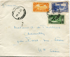 GRAND LIBAN LETTRE DEPART BEYROUTH 28 V 38 POUR LA FRANCE - Lettres & Documents