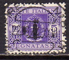 ITALIA REGNO ITALY KINGDOM 1944 REPUBBLICA SOCIALE ITALIANA RSI TASSE POSTAGE DUE TAXES SEGNATASSE FASCIO LIRE 5 USATO - Segnatasse