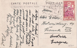 ETABLISSEMENTS DE L'OCEANIE CARTE POSTALE DE TAHITI - Briefe U. Dokumente