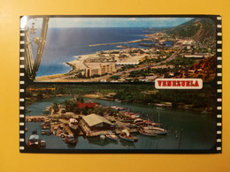 CARTOLINA POSTCARDS VENEZUELA 1974 VIEW VISTA PANORAMIC LA GUAIRA BOLLO NEDERLANDSE ANTILLEN - Venezuela