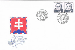 39328. Carta F.D.C. BRATISLAVA (Slovensko) 1993, Inauguracion De Presidencia. KOVAC - FDC