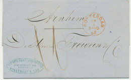 NIEDERLANDE 1862 Original-Schreiben Schiffsmakler Und Exped. Joh. Ooms ROTTERDAM - Brieven En Documenten