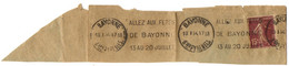 64 = BAYONNE 13/1/1934 = Flamme KRAG ; ALLEZ AUX FETES DE BAYONNE DU 13 AU 20 JUILLET - Mechanical Postmarks (Advertisement)