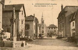 Hérimoncourt * La Rue Du Centre * Vue Sur L'église * La Fontaine - Sonstige & Ohne Zuordnung