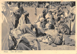 M012229 "ETIOPIA-SCENE DEL MERCATO"  ANIMATA-VERA FOTO-CART NON SPED - Ethiopie