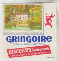 BUVARD BISCOTTE GRINGOIRE PITHIVIERS Loiret : Château De Créans Sarthe - Biscottes