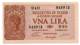 Italia - 1 Lira 1944 Luogotenenza     ---- - Italia – 1 Lira