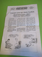 Presse/PRESENT/ Pétition Nationale Pour Une Télévision Que L'on Puisse Réserver En Famille/ Vers1986     VPN319 - Non Classés