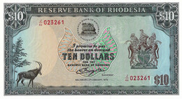 RHODESIE 1979 10 Dollar - P.41a  Neuf UNC - Rhodesia