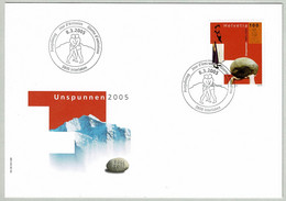 Schweiz / Helvetia 2005, FDC Unspunnen, Schwingen / Ringen / Lutte / Wrestling - Ohne Zuordnung