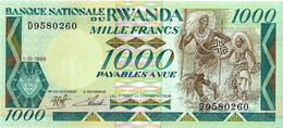 RWANDA 1988 1000 Franc - P.21a  Neuf UNC - Ruanda